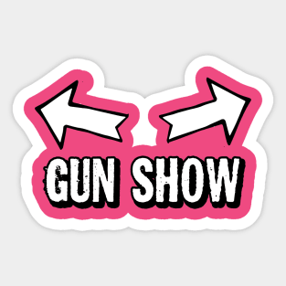 Gun Show Weightlifter Sticker